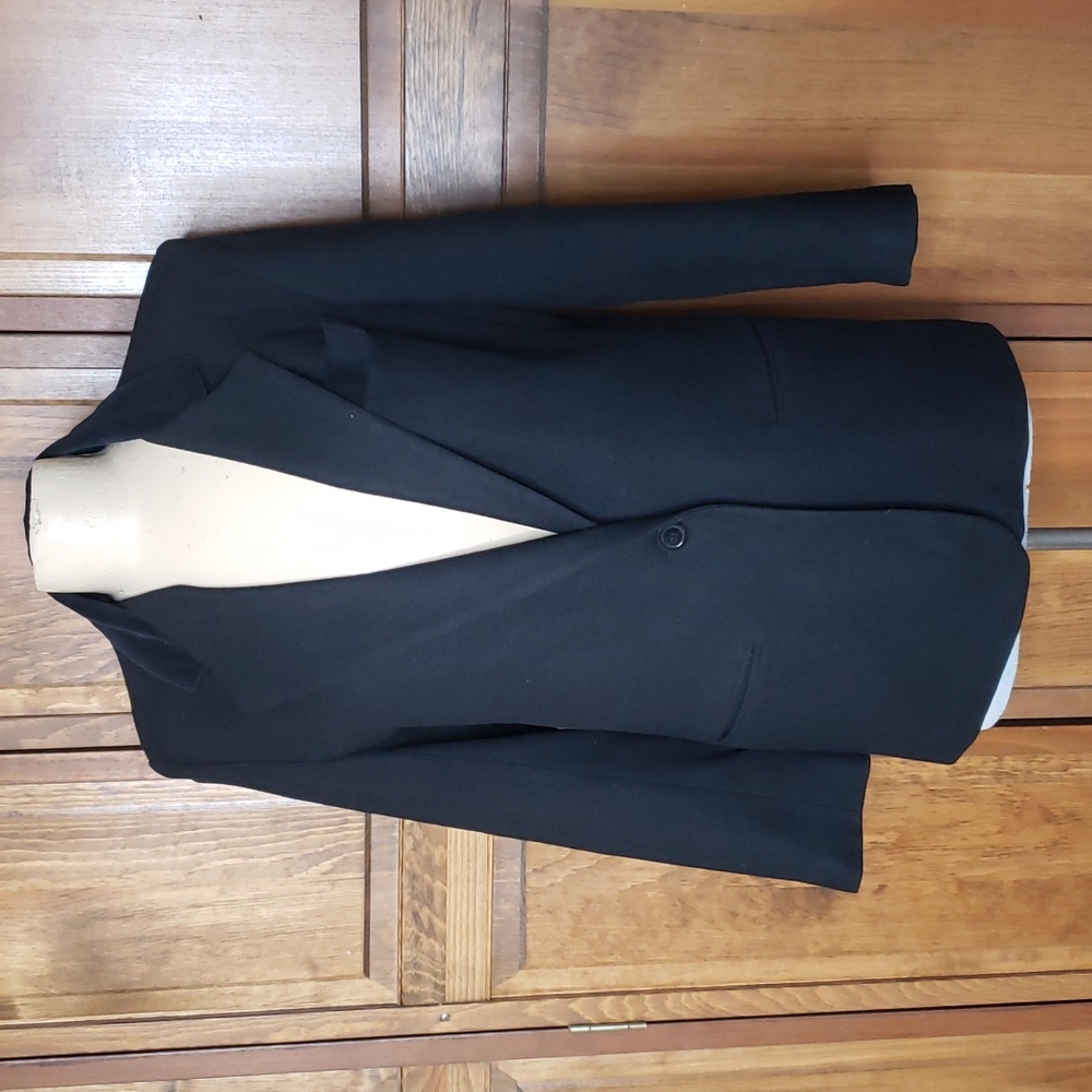 Dumas Black Wool Blazer Jacket Sz 8